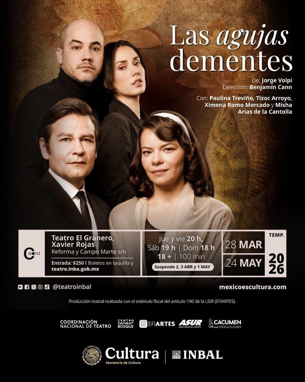 Cartel de Las agujas dementes